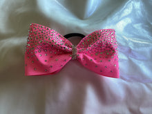 Load image into Gallery viewer, Pink/Breast Cancer Glitter Cheer Bows