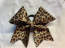 Load image into Gallery viewer, Gold Mystique Fabric Cheer Bows