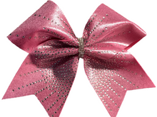 Load image into Gallery viewer, Pink Mystique Fabric Cheer Bows