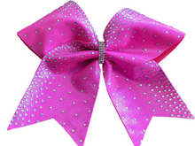Load image into Gallery viewer, Pink/Breast Cancer Glitter Cheer Bows