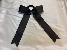 Load image into Gallery viewer, Black Grosgrain Cheer Bows
