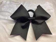 Load image into Gallery viewer, Black Grosgrain Cheer Bows