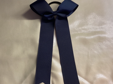 Load image into Gallery viewer, Navy Blue Grosgrain Cheer Bows