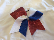Load image into Gallery viewer, Tick Tock Glitter Cheer Bows