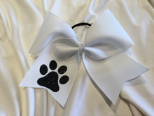 Load image into Gallery viewer, Paw Print Design Cheer Bows