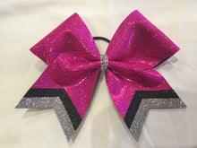 Load image into Gallery viewer, Pink Mystique Fabric Cheer Bows