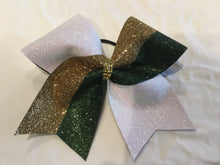 Load image into Gallery viewer, Tick Tock Glitter Cheer Bows