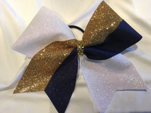 Load image into Gallery viewer, Tick Tock Glitter Cheer Bows
