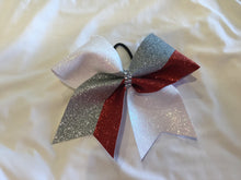 Load image into Gallery viewer, Tick Tock Glitter Cheer Bows