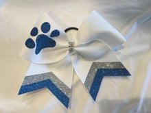 Load image into Gallery viewer, Paw Print Design Cheer Bows