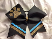 Load image into Gallery viewer, Paw Print Design Cheer Bows