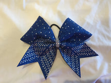 Load image into Gallery viewer, Royal Blue Rhinestone Cheer Bows