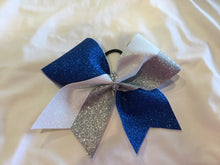 Load image into Gallery viewer, Tick Tock Glitter Cheer Bows