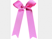 Load image into Gallery viewer, Pink/Breast Cancer Glitter Cheer Bows
