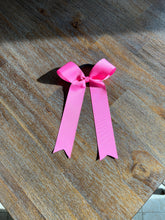 Load image into Gallery viewer, Pink/Breast Cancer Glitter Cheer Bows