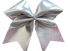 Load image into Gallery viewer, Mystique Satin Fabric Cheer Bows
