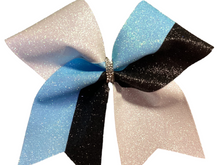 Load image into Gallery viewer, Tick Tock Glitter Cheer Bows
