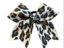 Load image into Gallery viewer, Mystique Fabric Cheer Bows
