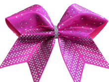 Load image into Gallery viewer, Pink Mystique Fabric Cheer Bows
