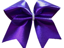Load image into Gallery viewer, Mystique Satin Fabric Cheer Bows
