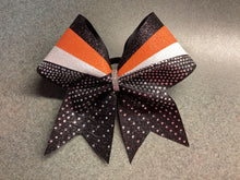 Load image into Gallery viewer, Black Glitter Swish Cheer Bow
