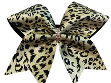 Load image into Gallery viewer, Paw Print / Animal Print Design Cheer Bows
