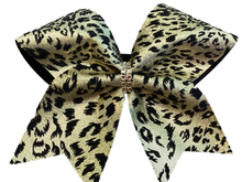 Load image into Gallery viewer, Mystique Fabric Cheer Bows
