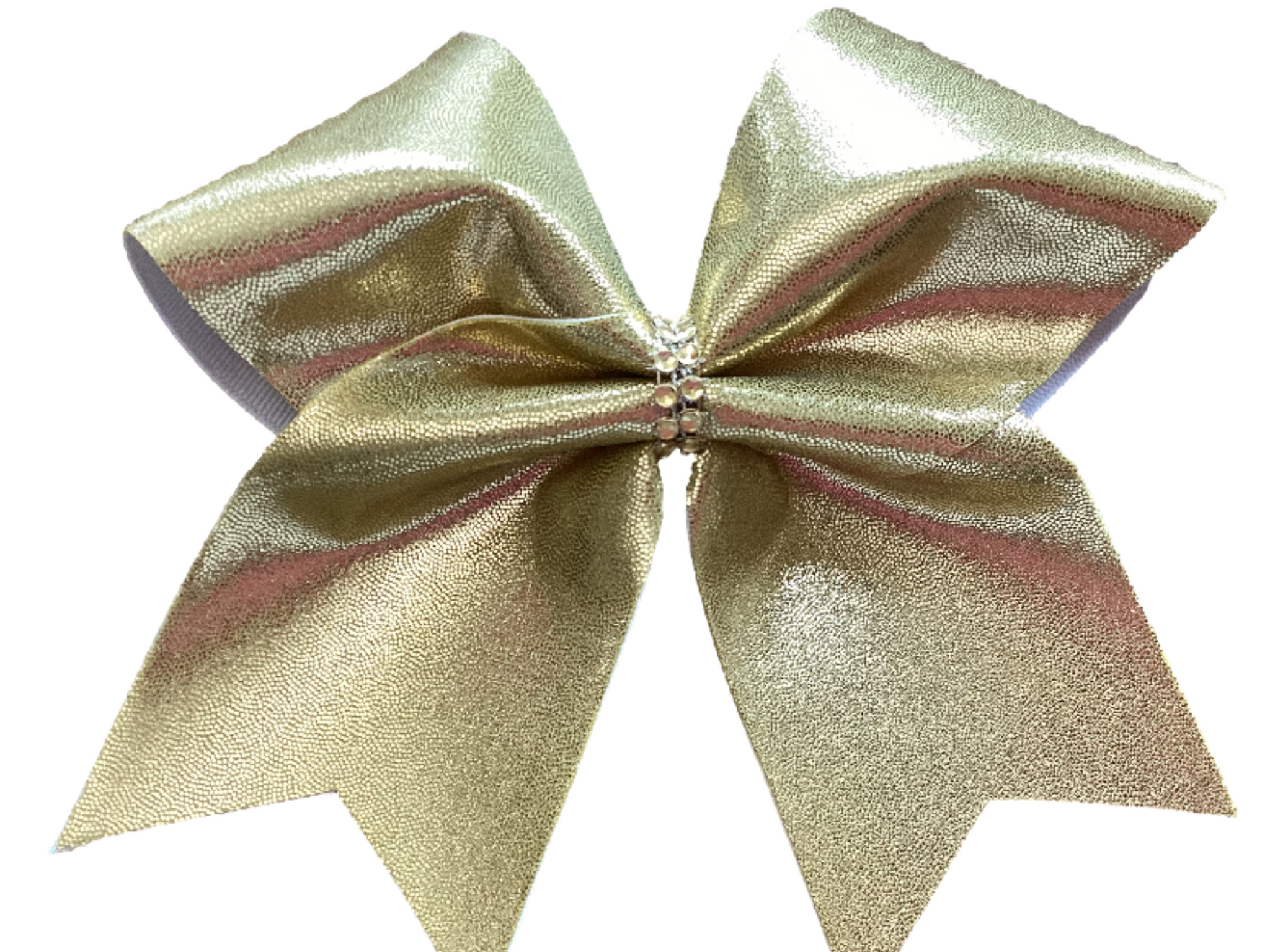 Gold Mystique Fabric Cheer Bows | Brenda