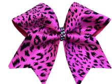 Load image into Gallery viewer, Mystique Fabric Cheer Bows
