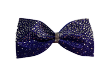 Load image into Gallery viewer, Royal Blue Rhinestone Cheer Bows
