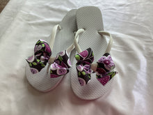Load image into Gallery viewer, Black, Silver, Navy Blue Flip Flops

