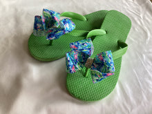 Load image into Gallery viewer, Black, Silver, Navy Blue Flip Flops
