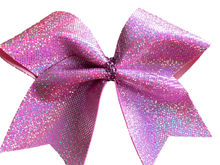 Load image into Gallery viewer, Pink Mystique Fabric Cheer Bows
