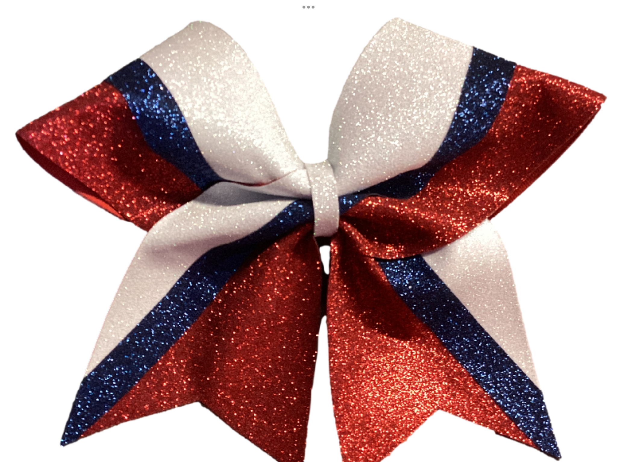 Red Glitter Cheer Bows