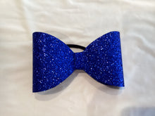 Load image into Gallery viewer, Royal Blue Glitter Cheer Bows
